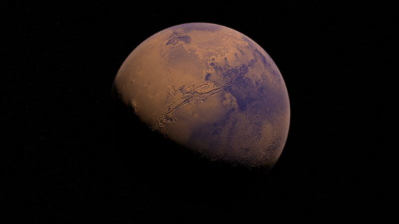 Der Planet Mars.