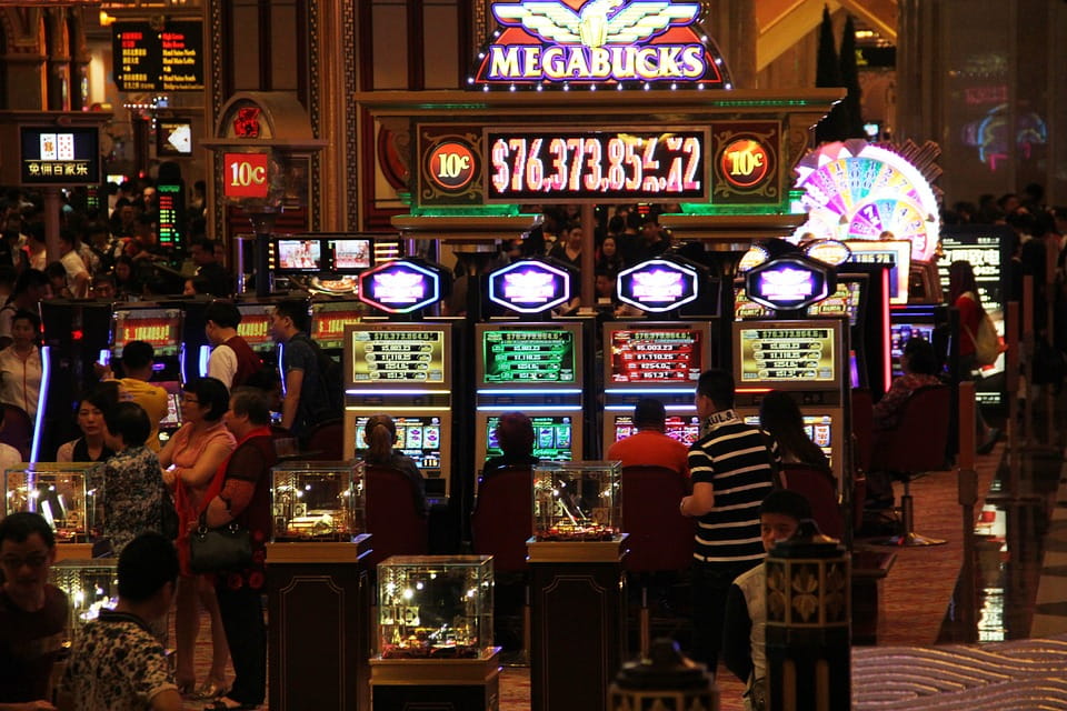 Eine Spielhalle in Macau.