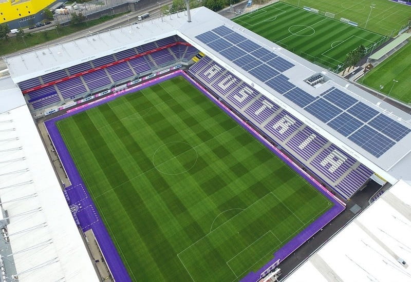 Das Stadion und die Trainingsanlage des FK Austria Wien.