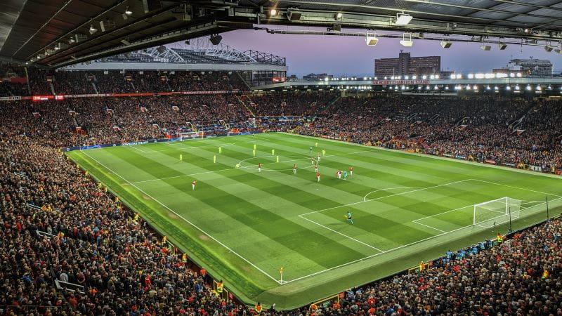 Spiel im Old Trafford Stadium.