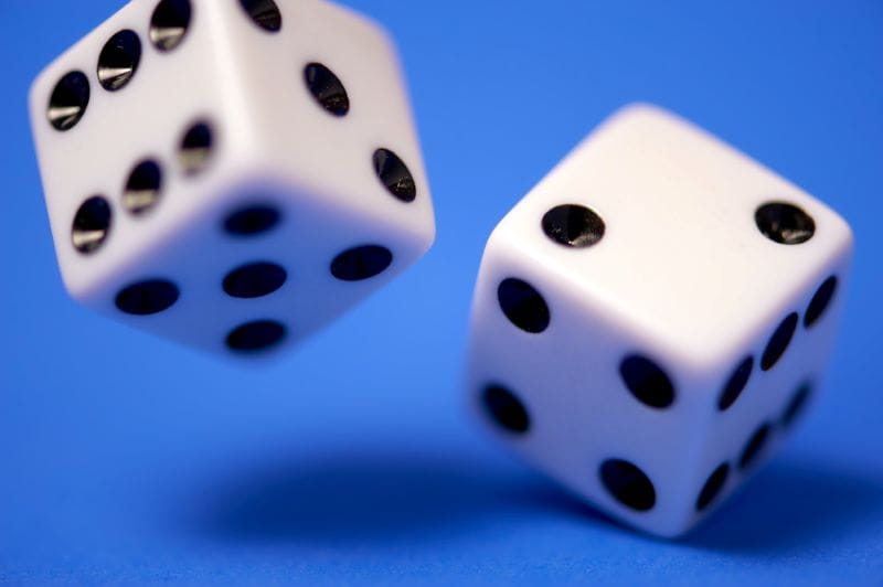 Würfel die das nötige Glück im Spiel symbolisieren.