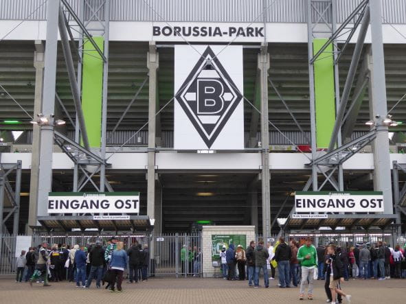 Der Eingang zum Borussia-Park.