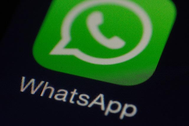Das Logo von WhatsApp wird auf einem Smartphone-Bildschirm angezeigt.