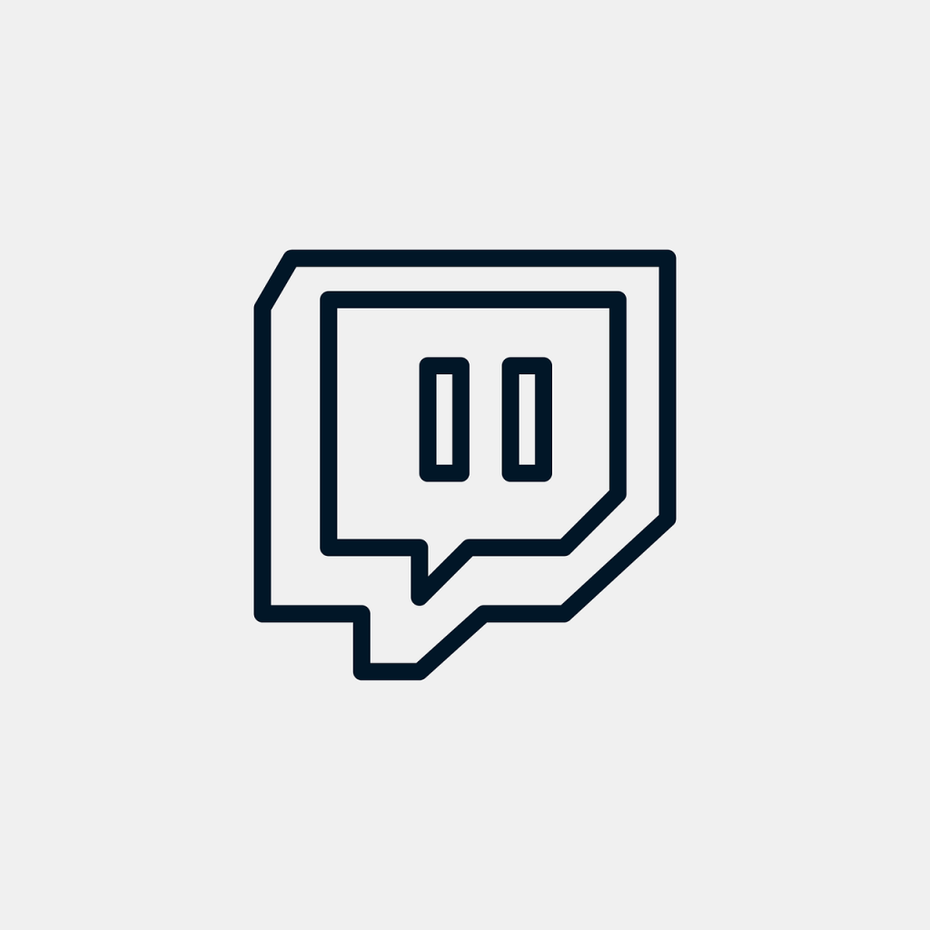 Logo platform streaming Twitch.