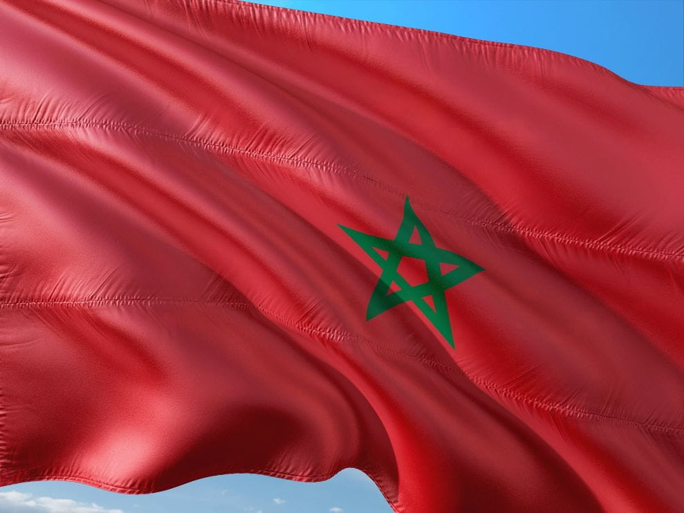 Bendera Maroko.