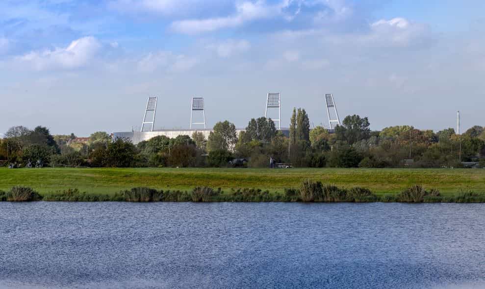 Pemandangan Stadion Bremen Weser.