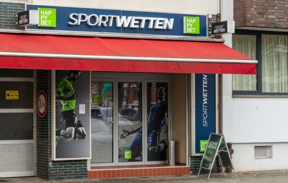 Eine Berliner Filiale des Sportwettenanbieters HappyBet