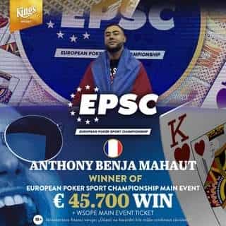 Der Gewinner der diesjährigen EPSC Anthony Benja Mahaut.