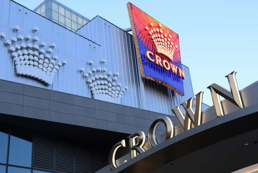 Tampilan eksterior Crown Casino di Melbourne