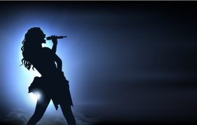 Aufnahme von Kylie Minogue in Cannes