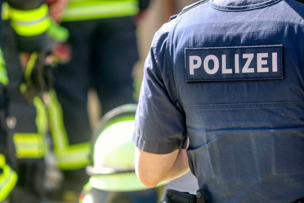 Bild eines deutschen Polizisten