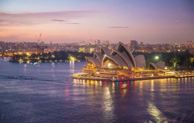 Luftaufnahme des Sydney Opera House