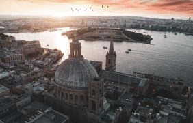 Panorama von Valletta (Malta)