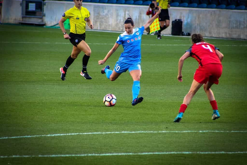 Fußballspiel der Frauen 