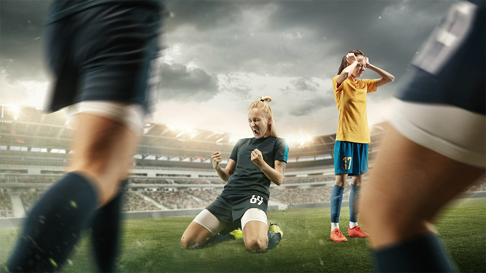 Fußballspiel der Frauen