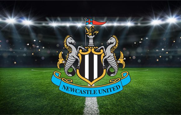 Aufnahme von Newcastle-Fans bei einem Spiel.