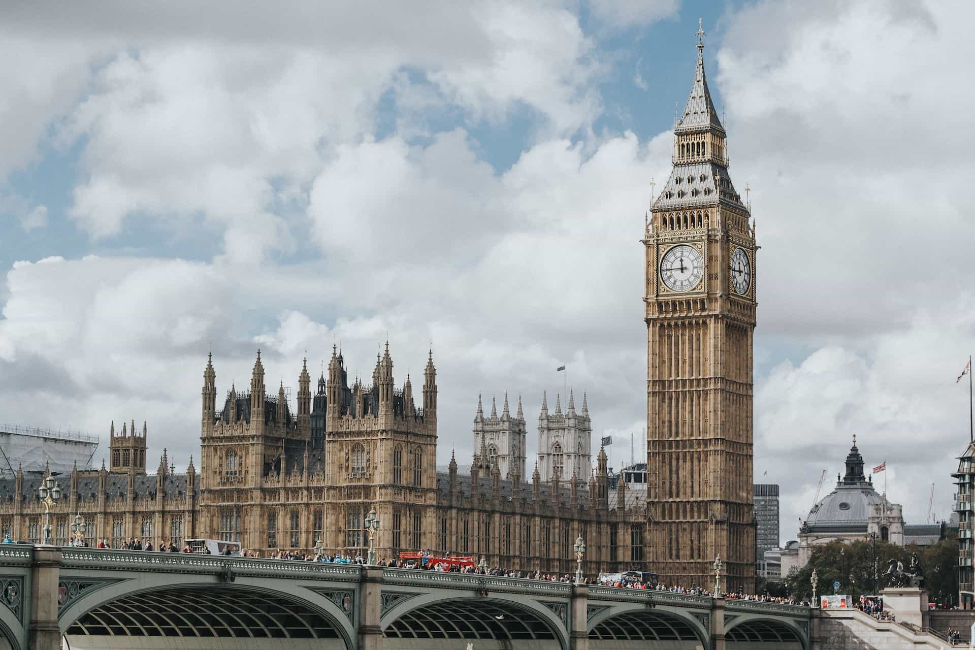 Der Big Ben in London am Palace of Westminster