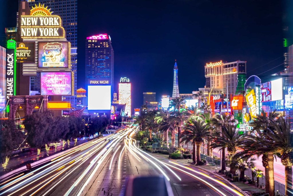 Vegas Strip bei Nacht