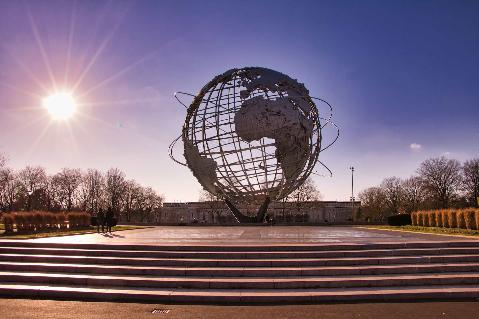 Die Unisphere im Flushing-Meadows-Park in Queens