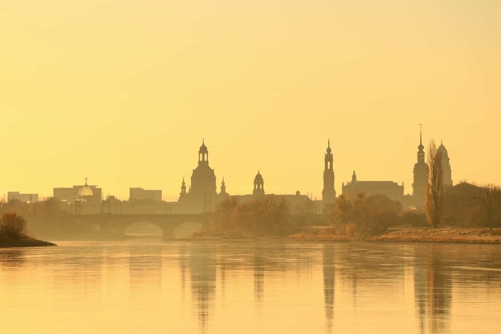 Aufnahme von Dresden am Morgen.