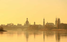 Aufnahme von Dresden am Morgen.