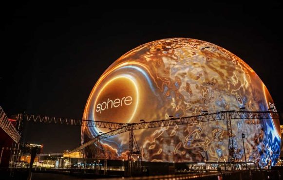 MSG Sphere mit Projektion