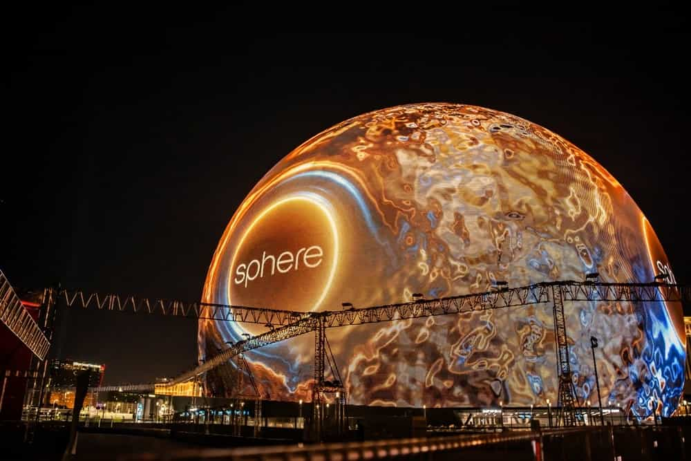 MSG Sphere mit Projektion