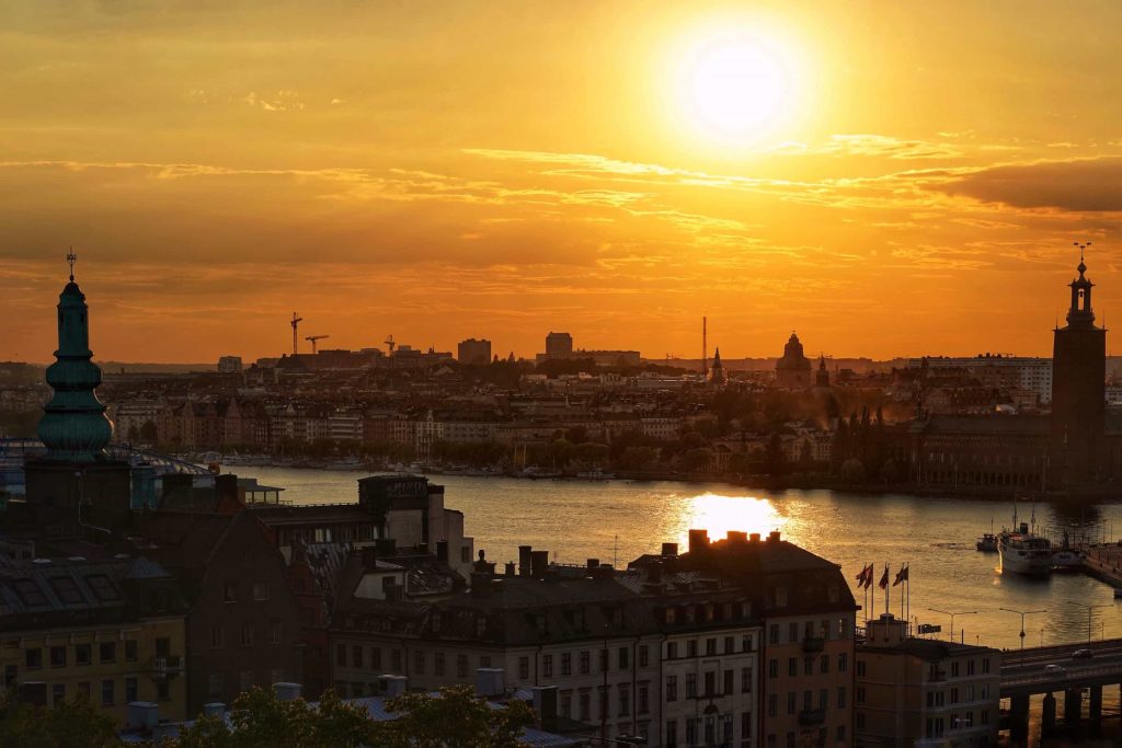 Stockholm Sonnenuntergang