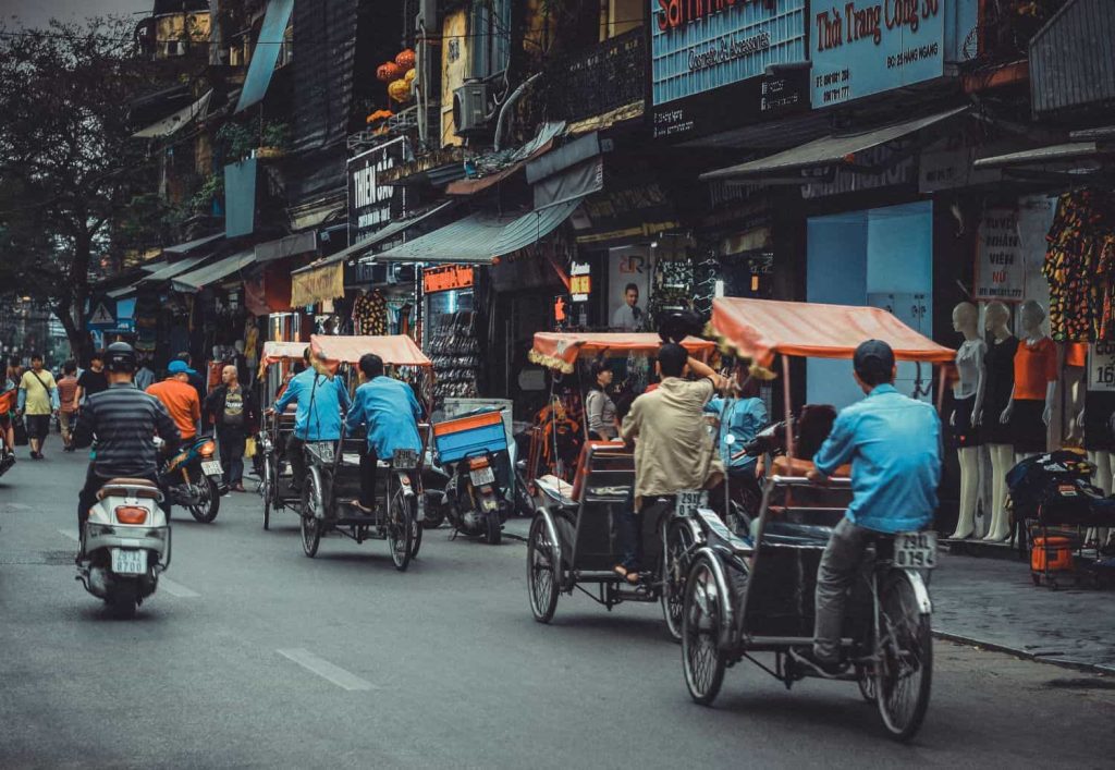 Eine Strasse in Vietnam