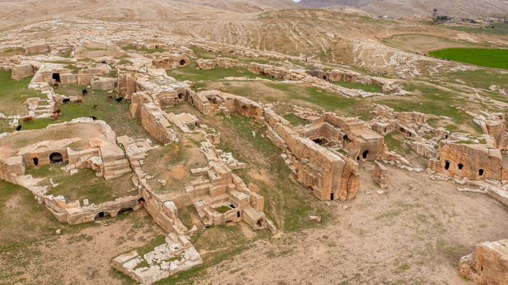 Die Ruinen der antiken Stadt Dara in der heutigen Türkei.