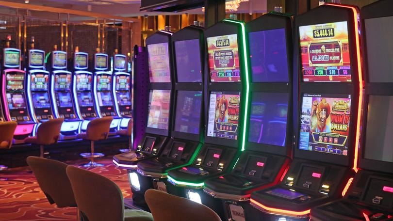 Spielautomaten im Crown Casino in Perth, Australien