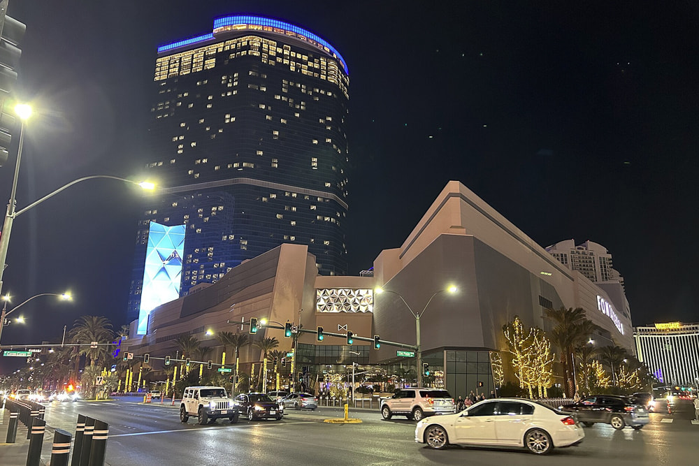 Aufnahme des Luxus-Resorts Fontainebleau in Las Vegas.