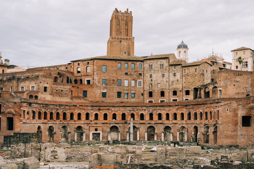 Die Ruinen des Forum Romanum in Rom.