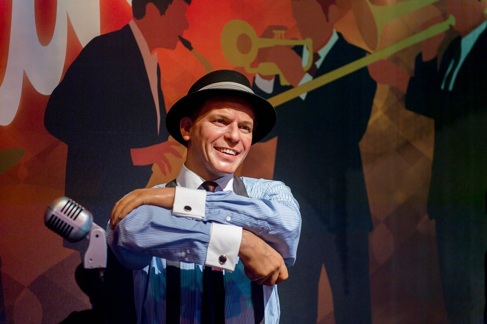 Frank Sinatra auf der Bühne in Las Vegas