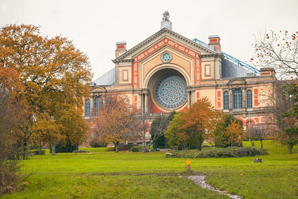 Aufnahme des Alexandra Palace, in dem die Darts-Weltmeisterschaft stattfindet.