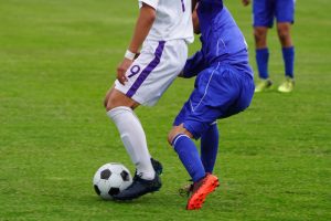 Szene eines Fußball-Spiels