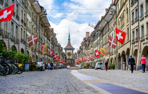 Eine Straße in Bern
