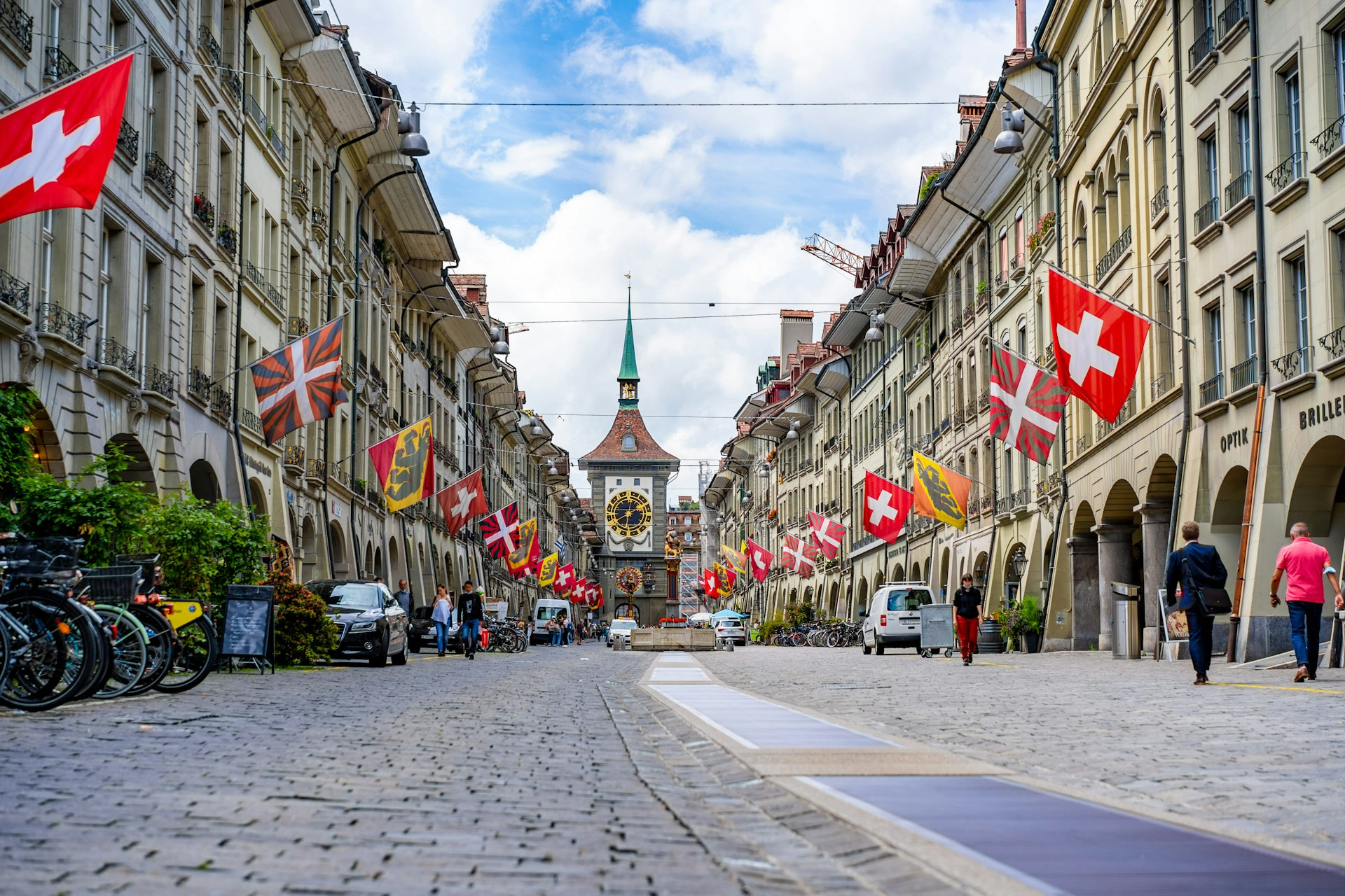 Eine Straße in Bern