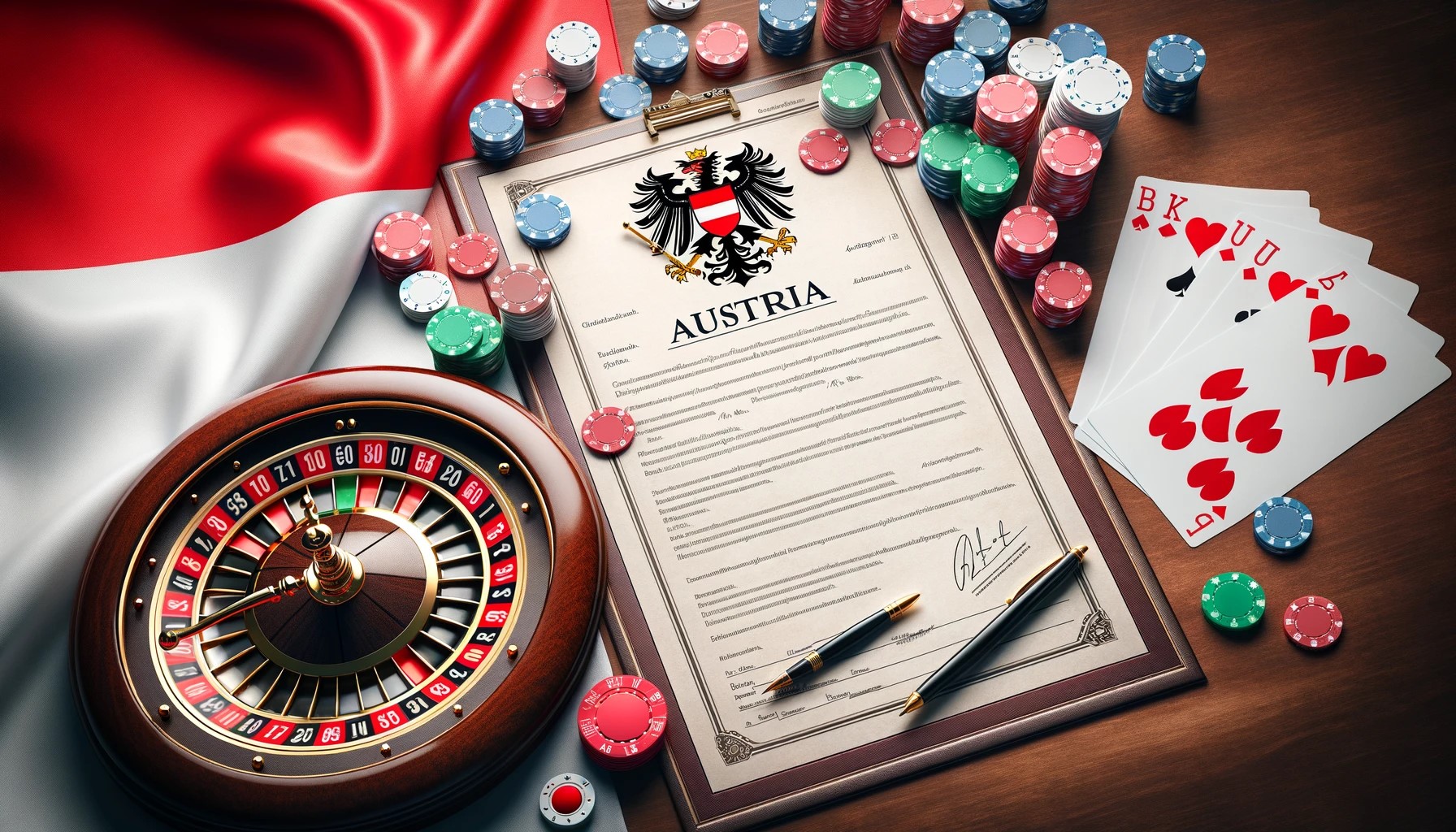 Symbolbild einer Glücksspiellizenz in Österreich