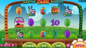 Spieloberfläche von Easter Cash Basket 