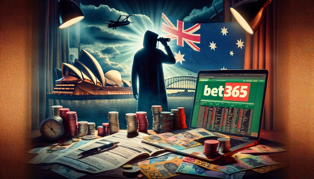 Symbolhafte Darstellung der Untersuchung von Bet365 in Australien