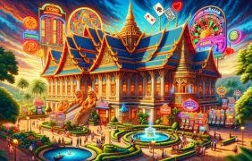 Symbolhafte Darstellung eines Casino-Komplexes in Thailand