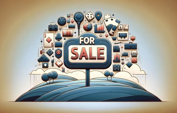 Symbolhafte Darstellung des Verkaufs von Glücksspiel-Marken durch Entain