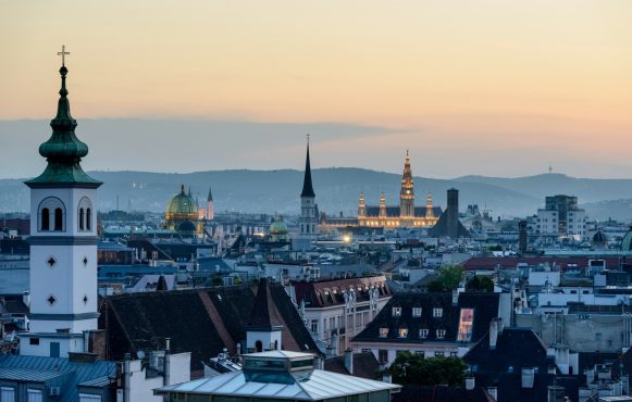 Luftaufnahme von Wien