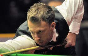 Aufnahme von Judd Trump bei den German Masters im Jahr 2014.