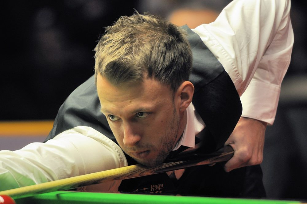 Aufnahme von Judd Trump bei den German Masters im Jahr 2014.