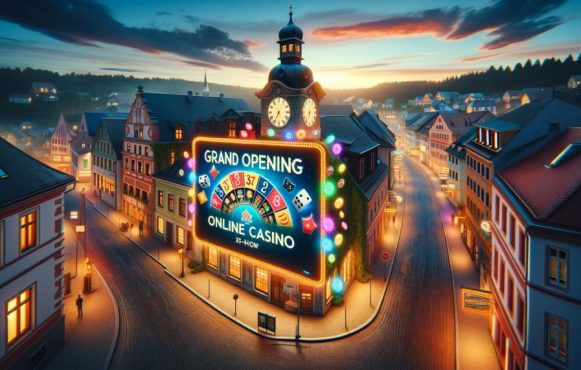 Symbolhafte Darstellung einer Werbung für das Online-Casino von Kassel