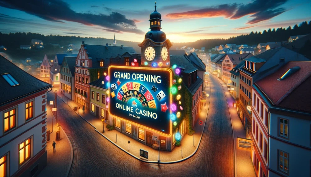 Symbolhafte Darstellung einer Werbung für das Online-Casino von Kassel