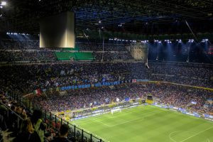 Das Giuseppe Meazza Stadion in Mailand