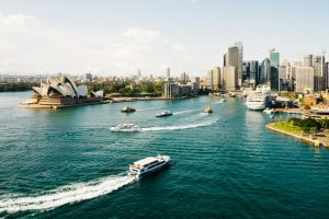 Aufnahme von Sydney in Australien 